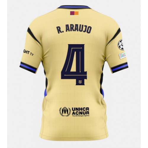 Stroje piłkarskie Barcelona Ronald Araujo #4 Koszulka Wyjazdowej 2025-26 Krótki Rękaw